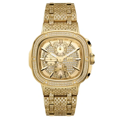 Jbw Platinum Series Chronograph Gold-tone Dial Men's Watch Ps545a In Gold / Gold Tone / Platinum