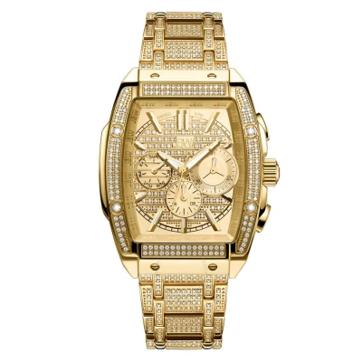 Jbw Platinum Series Gold-tone Dial Men's Watch Ps570a In Gold / Gold Tone / Platinum / Ruby
