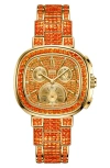 Jbw Reserve Coast Bracelet Chronograph Watch, 39mm In Orange