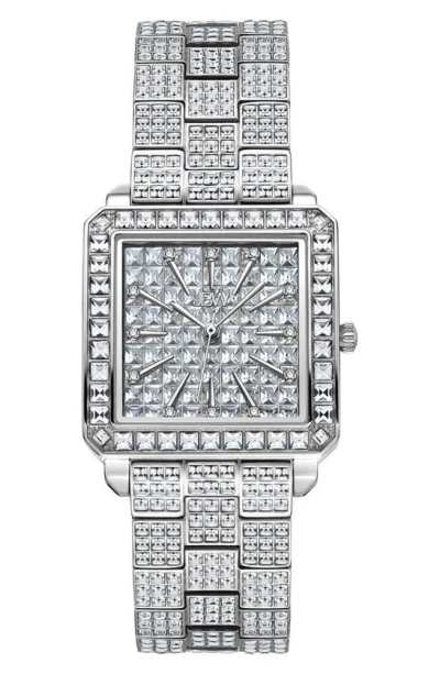 Jbw Reserve Cristal Bracelet Watch, 28mm In Silver