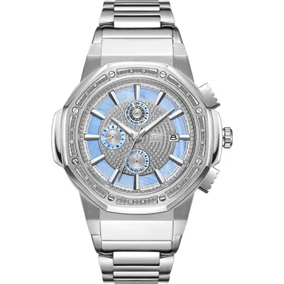 Jbw Saxon Diamond Stainless Steel Watch, 44mm