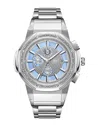 Jbw Saxon Gmt Quartz Blue Dial Unisex Watch Jb-6101-m