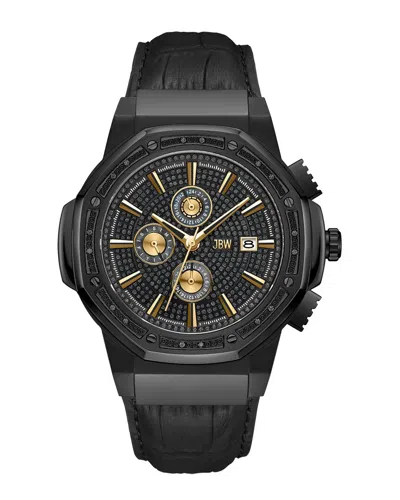 Jbw Unisex Saxon Diamond Watch In Black