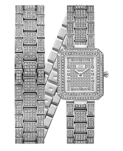Jbw Women's Arc Crystal Diamond (0.06 Ct. T.w.) Swiss Quartz Stainless Steel Watch, 23mm In Yellow