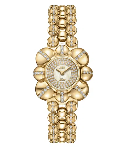 Jbw Women's Atmosphere Crystal Swiss Quartz 18k Gold-plated Stainless Steel Watch, 30mm