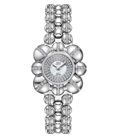 Jbw Women's Atmosphere Crystal Swiss Quartz Stainless Steel Watch, 30mm In Yellow