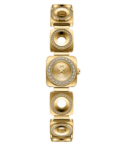 Jbw Women's Chasm Japan Quartz 18k Gold-plated Stainless Steel Watch, 18mm In Purple