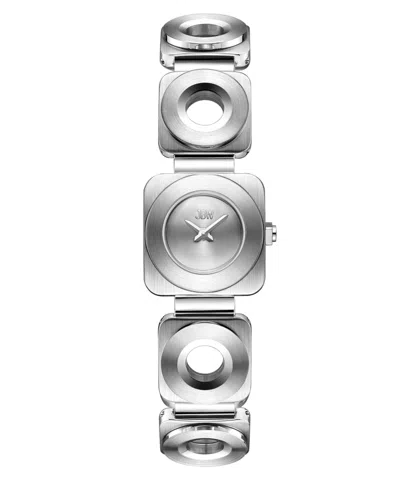 Jbw Women's Chasm Swiss Quartz Stainless Steel Watch, 22mm In Silver
