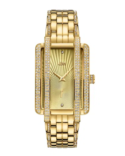 Jbw Women's Mink Diamond Watch In Yellow