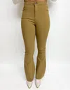 Jc & Jq Jeans High Waist Bell Bottom Pant In Mocha In Brown