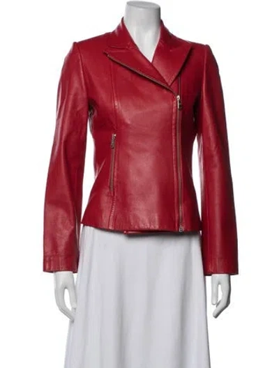 Pre-owned Jc De Castelbajac Biker Jacket In Red