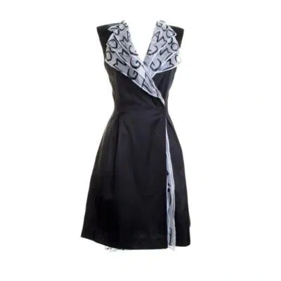 Pre-owned Jc De Castelbajac Castelbajac Slvlss Coat Dress In Black