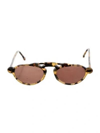 Pre-owned Jc De Castelbajac Oversize Tinted Sunglasses In Brown
