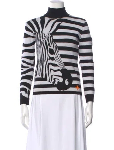Pre-owned Jc De Castelbajac Paris X Rossignol Animal Print Turtleneck Sweater In Multi
