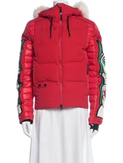 Pre-owned Jc De Castelbajac Paris X Rossignol Down Coat In Red