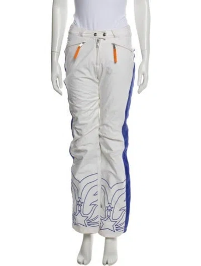 Pre-owned Jc De Castelbajac Striped Wide Leg Pants In Blue