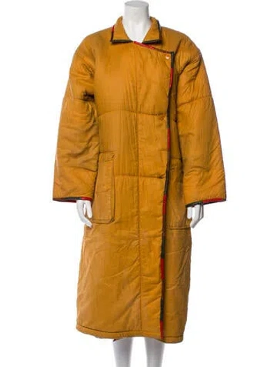 Pre-owned Jc De Castelbajac Vintage 1980's Coat In Yellow