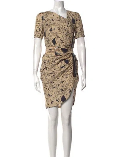 Pre-owned Jc De Castelbajac Vintage Mini Dress In Neutrals
