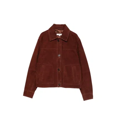 Jc Sophie Livorno Buttoned Jacket In Brown