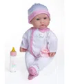 Jc Toys La Baby 14.3" Soft Body Baby Doll Onesie With Pacifier, Magic Bottle Set In Multicolor