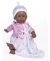Jc Toys La Baby African American 11" Mini Soft Body Baby Doll With Blanket, Pacifier Set In Multicolor