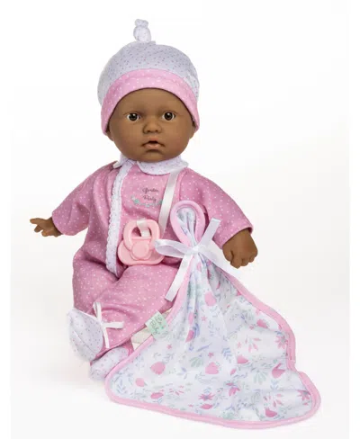 Jc Toys La Baby Hispanic 11" Mini Soft Body Baby Doll Onesie With Blanket, Pacifier Set In Multicolor