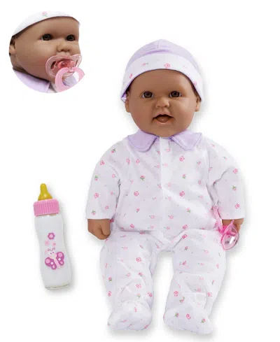 Jc Toys La Baby Hispanic 16" Soft Body Baby Doll Purple Outfit In Hispanic - Purple