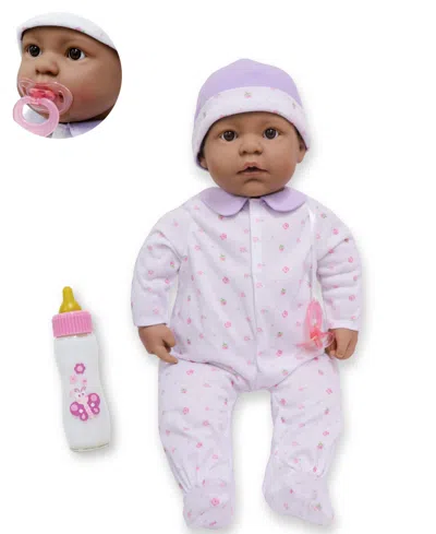 Jc Toys La Baby Hispanic 20" Soft Body Baby Doll Purple Outfit In Hispanic - Purple