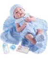 Jc Toys La Newborn 15" Real Boy Baby Doll Blue Knit Outfit In Knit Outfit - Blue
