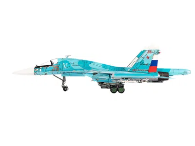 Jc Wings Sukhoi Su-34 Fullback Bomber Aircraft "ukraine War" (2022) Russian Air Force 1/72 Diecast Model By J