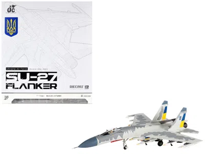 Jc Wings Sukhoi Su-27 Flanker Aircraft "ukraine War" (2023) Ukrainian Air Forces 1/72 Diecast Model By Jc Win