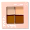 J.cat Beauty Contour Quad Spectrum Palette