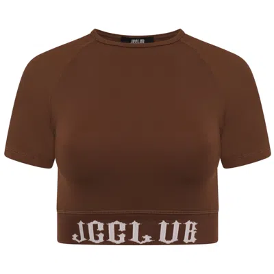 Jcclub Women's Brown Logo-embroidered Vest Top