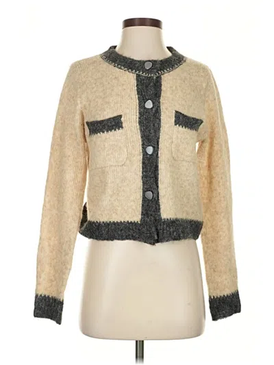 Pre-owned Jcl Cardigan Sweater In Tan