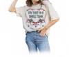 J.coons Try That In A Small Town T-shirt In Beige In White