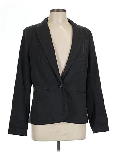 Pre-owned Jcpenney Blazer Jacket In Gray