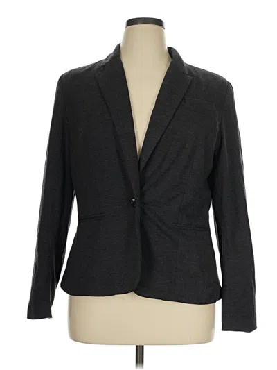 Pre-owned Jcpenney Blazer Jacket In Gray