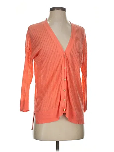 Pre-owned Jcpenney Cardigan Sweater In Orange