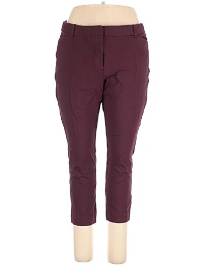 Pre-owned Jcpenney Casual Pants In Burgundy