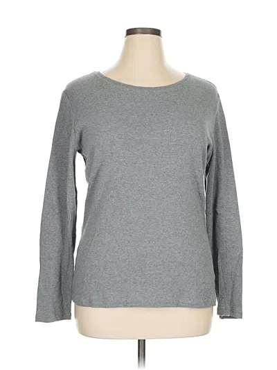 Pre-owned Jcpenney Long Sleeve T-shirt In Gray