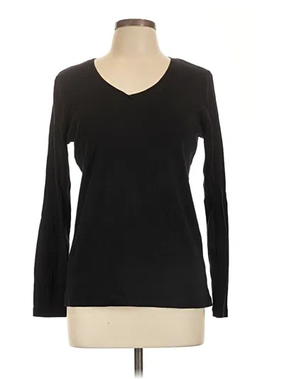 Pre-owned Jcpenney Long Sleeve T-shirt In Black