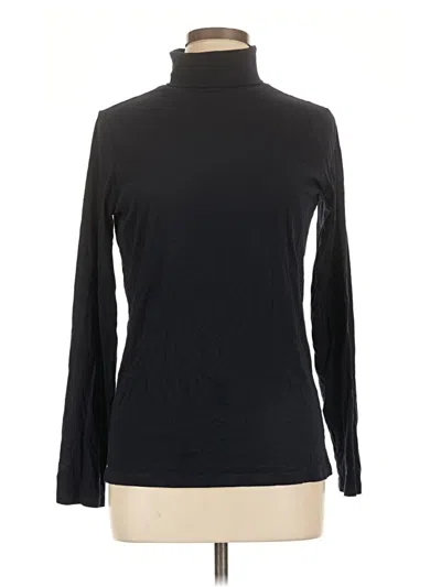 Pre-owned Jcpenney Long Sleeve Turtleneck In Black