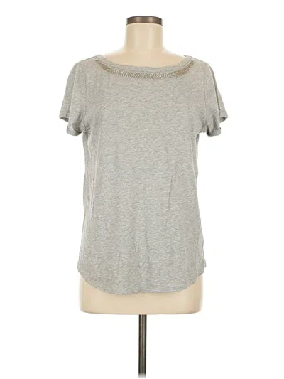 Pre-owned Jcpenney Short Sleeve Top Gray Cowl Neck Tops