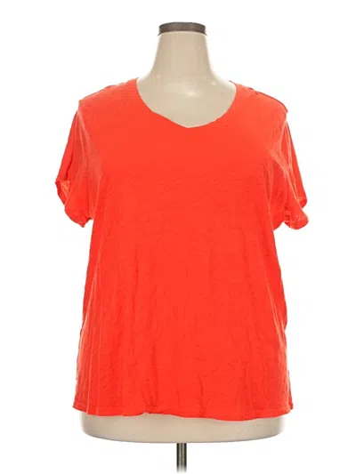 Pre-owned Jcpenney Short Sleeve T-shirt In Orange