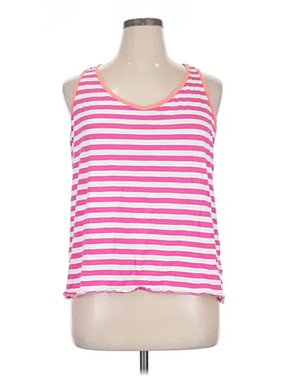 Pre-owned Jcpenney Tank Top Pink Halter Neckline Tops