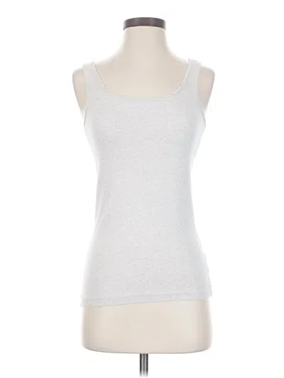 Pre-owned Jcpenney Tank Top Silver Strapless Neckline Tops