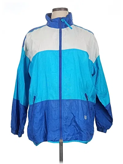 Pre-owned Jcpenney Windbreaker Jacket In Blue