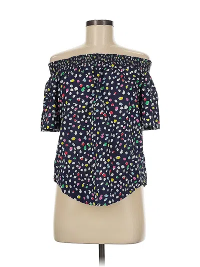 Pre-owned Jcrew 3/4 Sleeve Blouse In Black