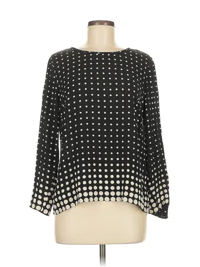 Pre-owned Jcrew 3/4 Sleeve Blouse In Black