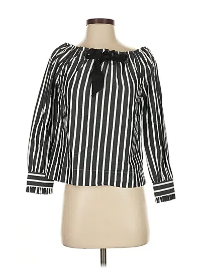 Jcrew 3/4 Sleeve Blouse In Black